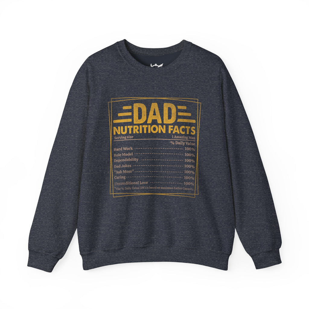 Dad Nutrition Facts Heavy Blend™ Crewneck Sweatshirt