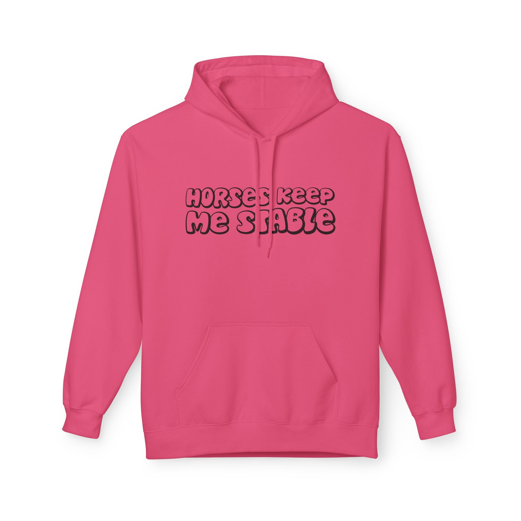 Horses Keep Me Stable Midweight Softstyle Fleece Hoodie