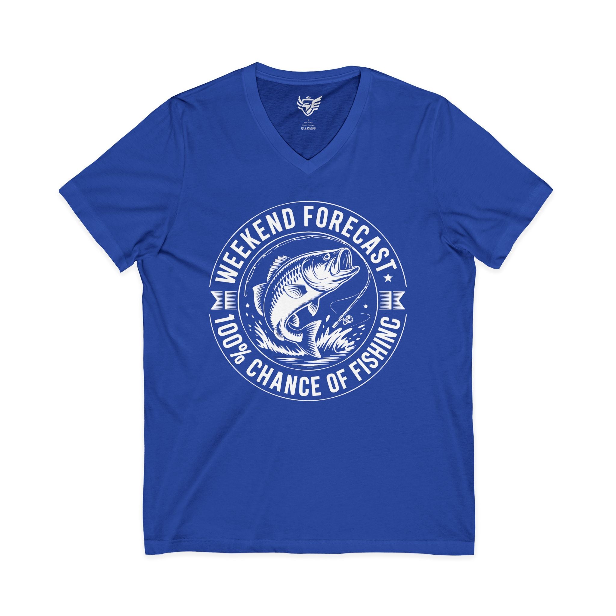 Weekend Forecast Jersey Short Sleeve V-Neck Tee