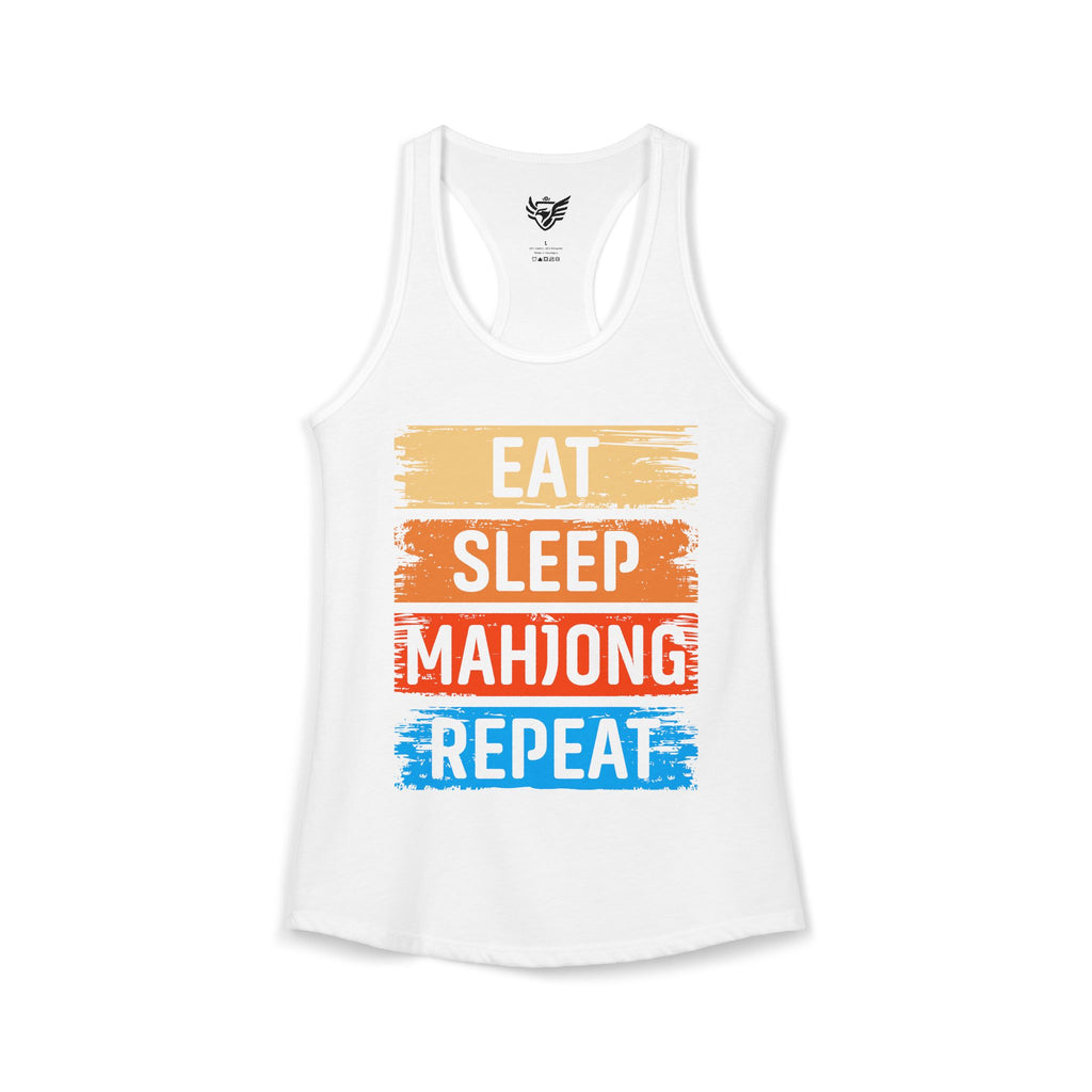 Eat Sleep Mahjong Repeat Ideal Racerback Tank