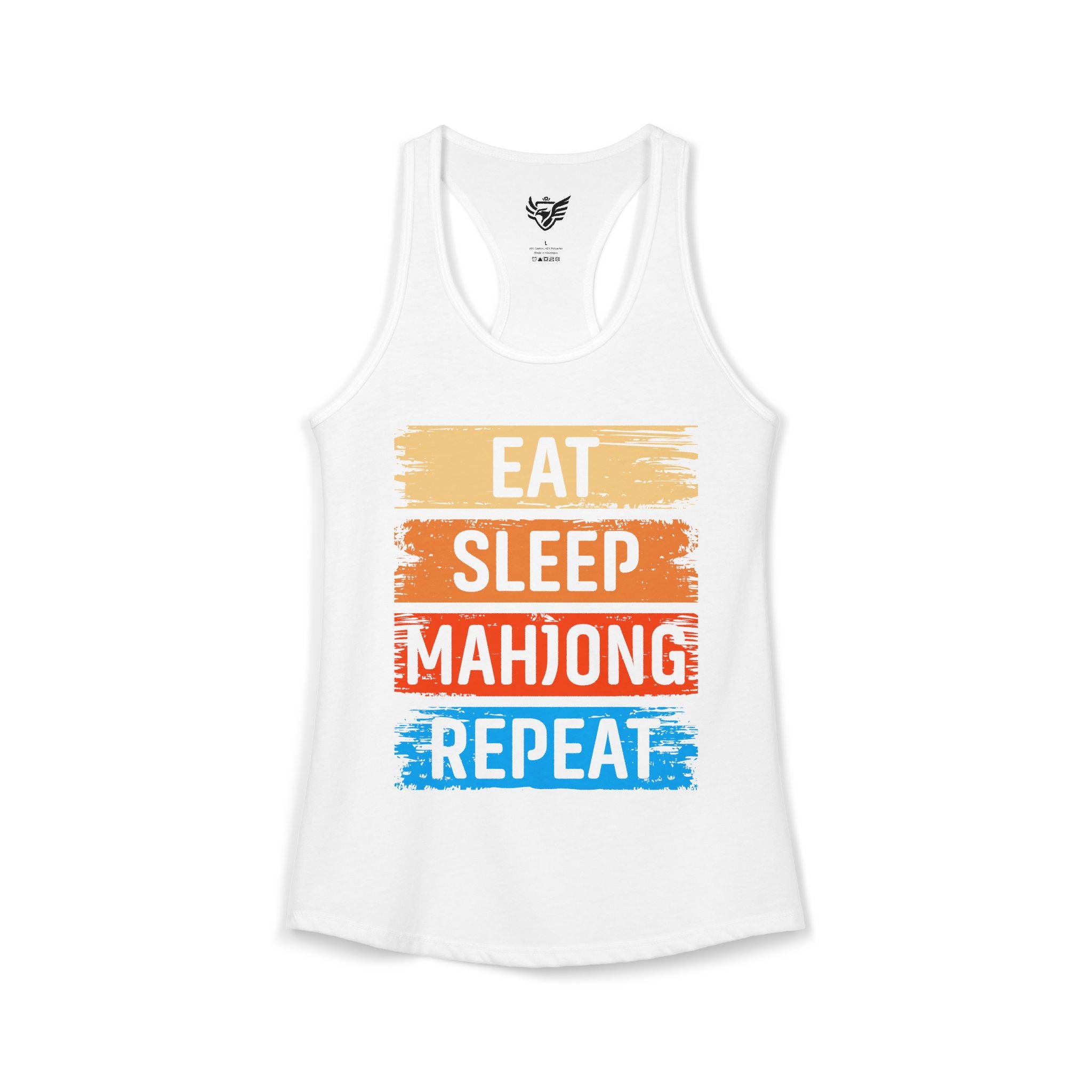 Eat Sleep Mahjong Repeat Ideal Racerback Tank