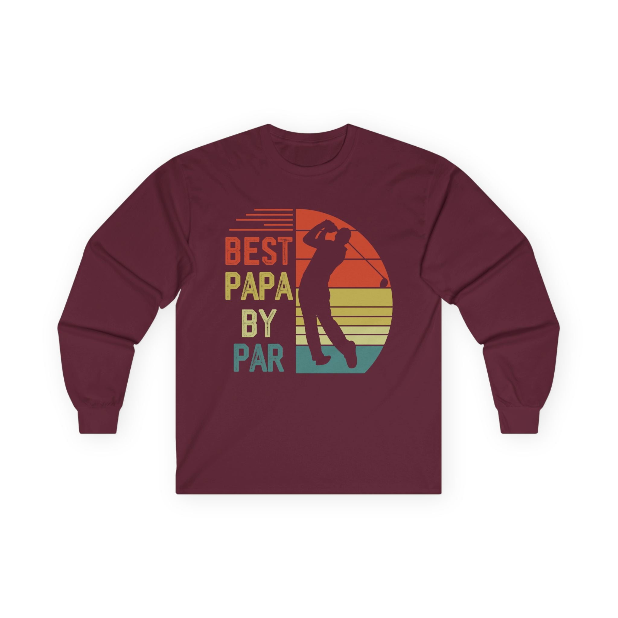 Best Papa By Par Cotton Long Sleeve Tee