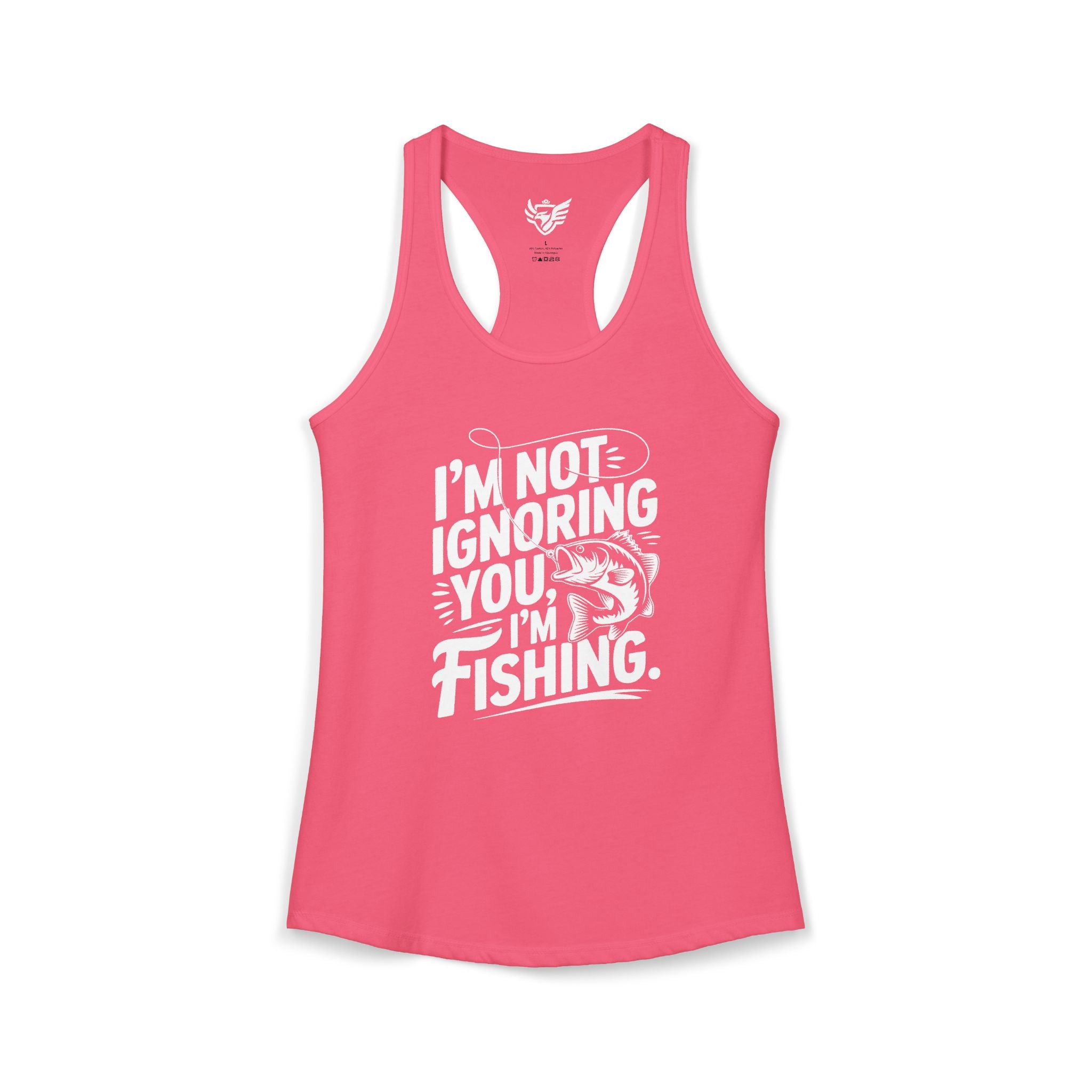 I'm Not Ignoring You Ideal Racerback Tank