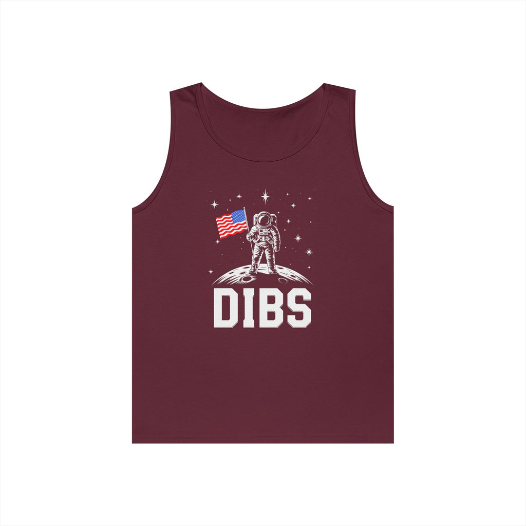 DIBS on the Moon Heavy Cotton Tank Top