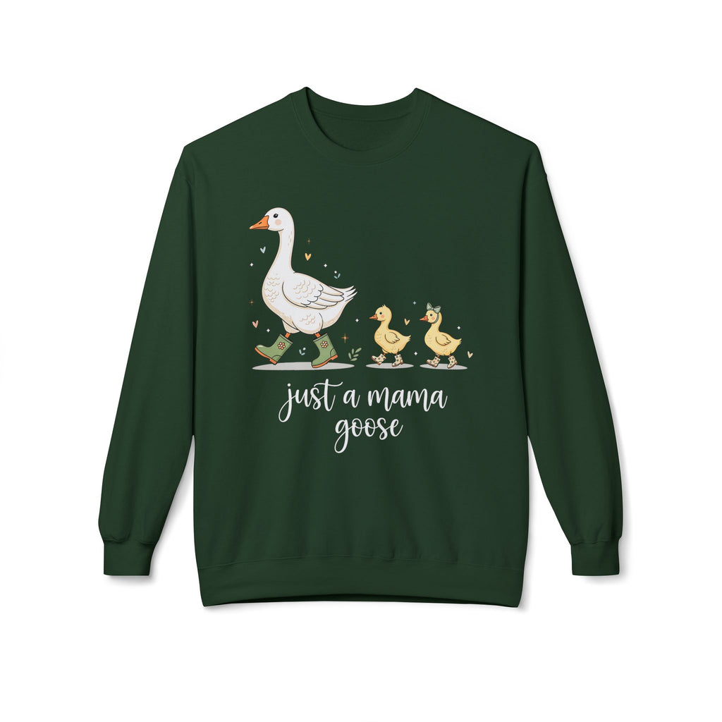Just a Mama Goose Midweight Softstyle Fleece Crewneck Sweatshirt