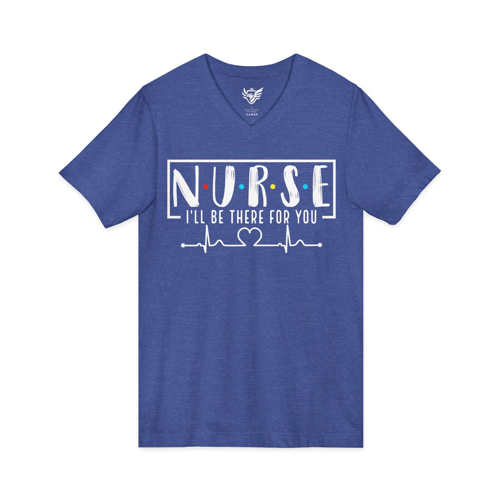 Friend's Theme Nurse Jersey Short Sleeve V-Neck Tee