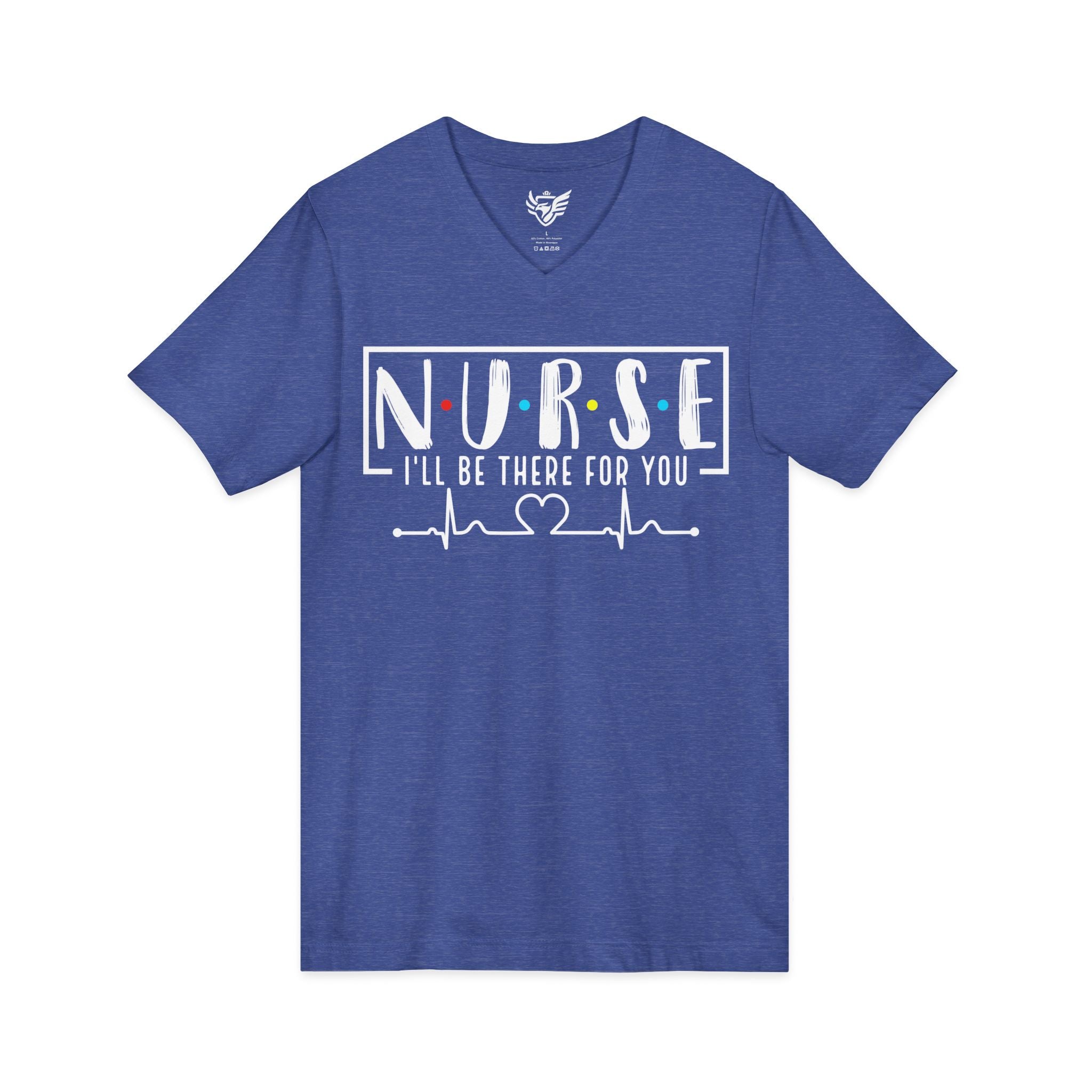 Friend's Theme Nurse Jersey Short Sleeve V-Neck Tee