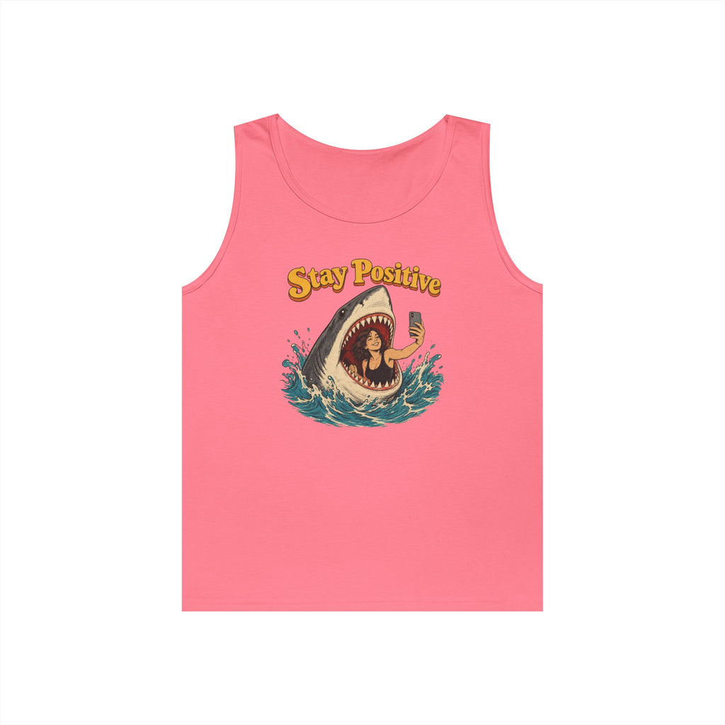 Stay Positive Heavy Cotton Tank Top
