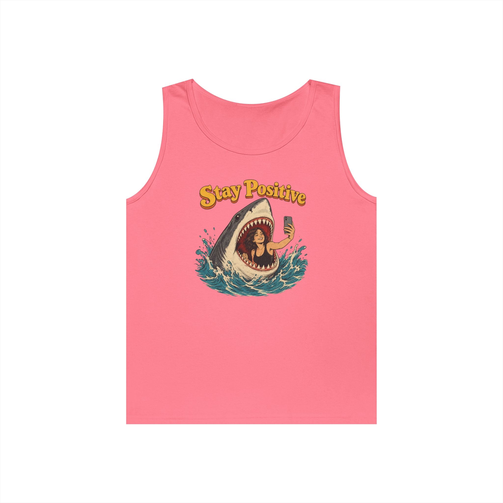 Stay Positive Heavy Cotton Tank Top