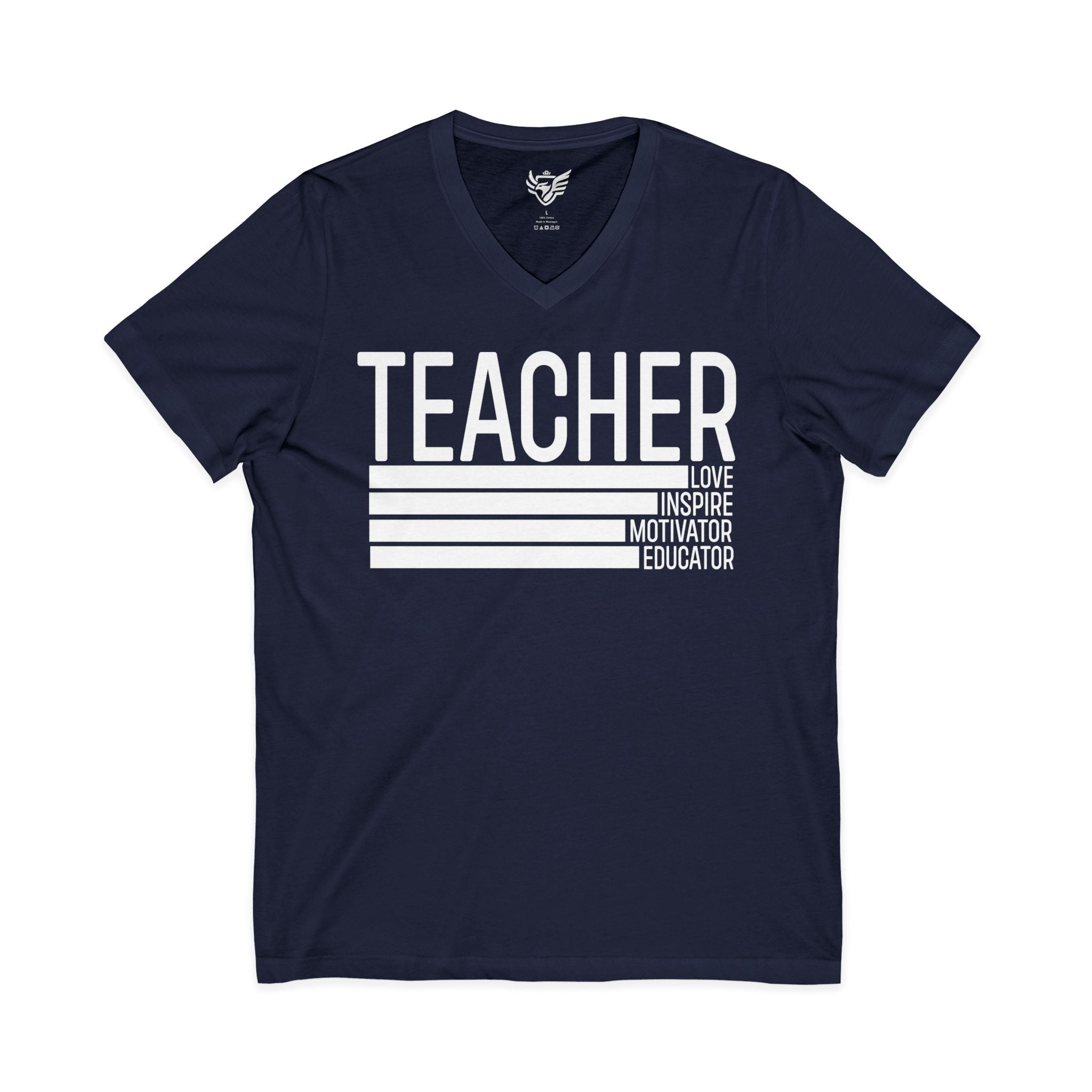 Teacher Jersey Short Sleeve V-Neck Tee