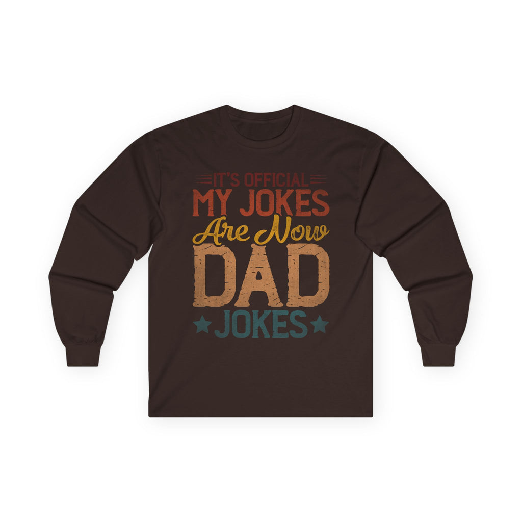 Dad Jokes Cotton Long Sleeve Tee