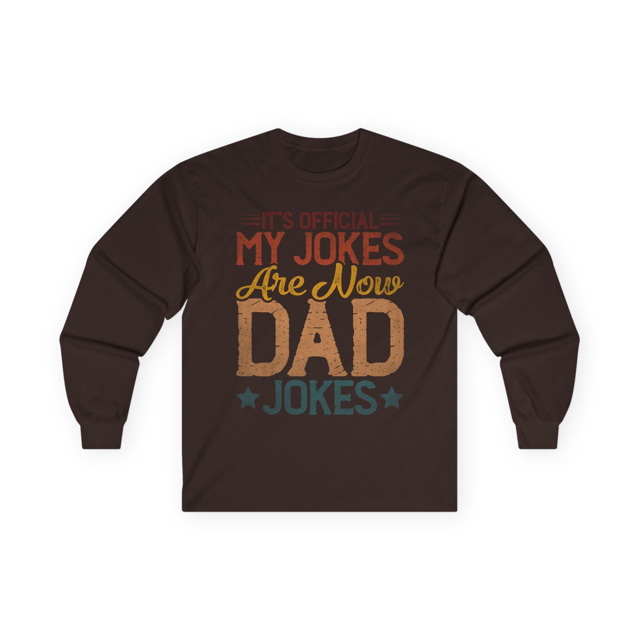 Dad Jokes Cotton Long Sleeve Tee