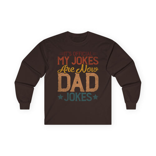 Dad Jokes Cotton Long Sleeve Tee