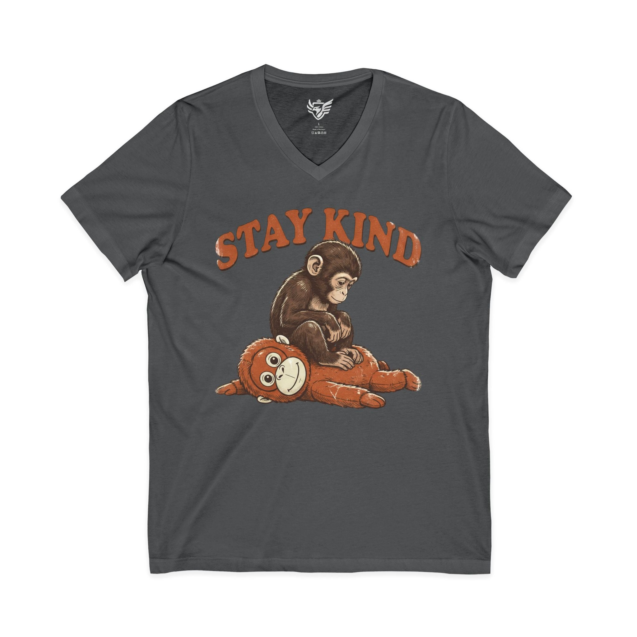 Stay Kind Jersey Short Sleeve V-Neck Tee