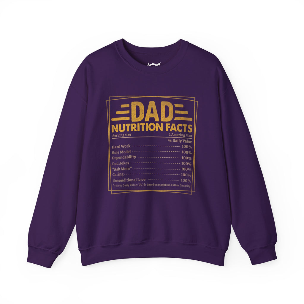 Dad Nutrition Facts Heavy Blend™ Crewneck Sweatshirt