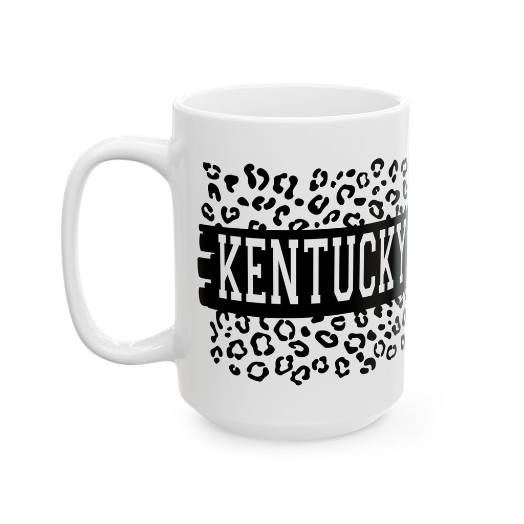 KY Leopard Ceramic Mug, (11oz, 15oz)