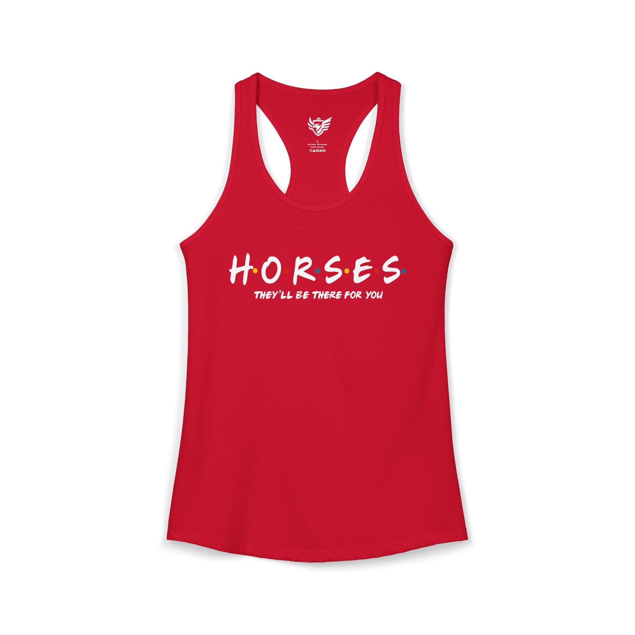Horses, Friends Theme Ideal Racerback Tank