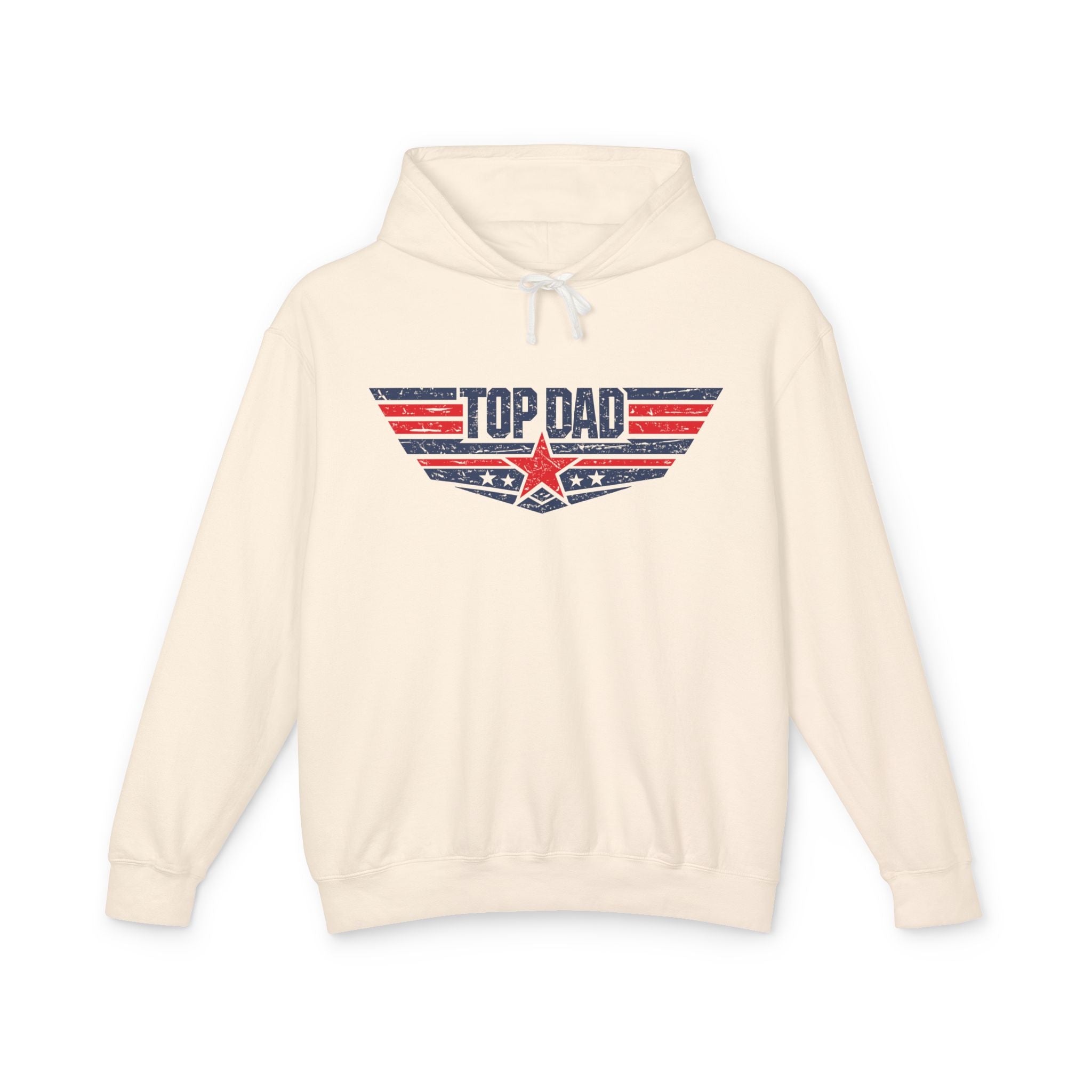 Top Dad Lightweight Hooded Sweatshirt