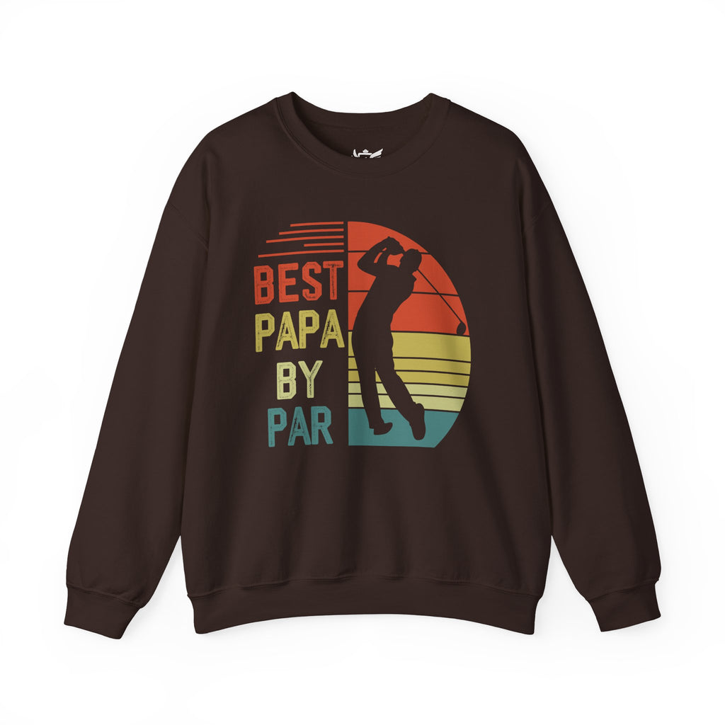 Best Papa By Par Heavy Blend™ Crewneck Sweatshirt