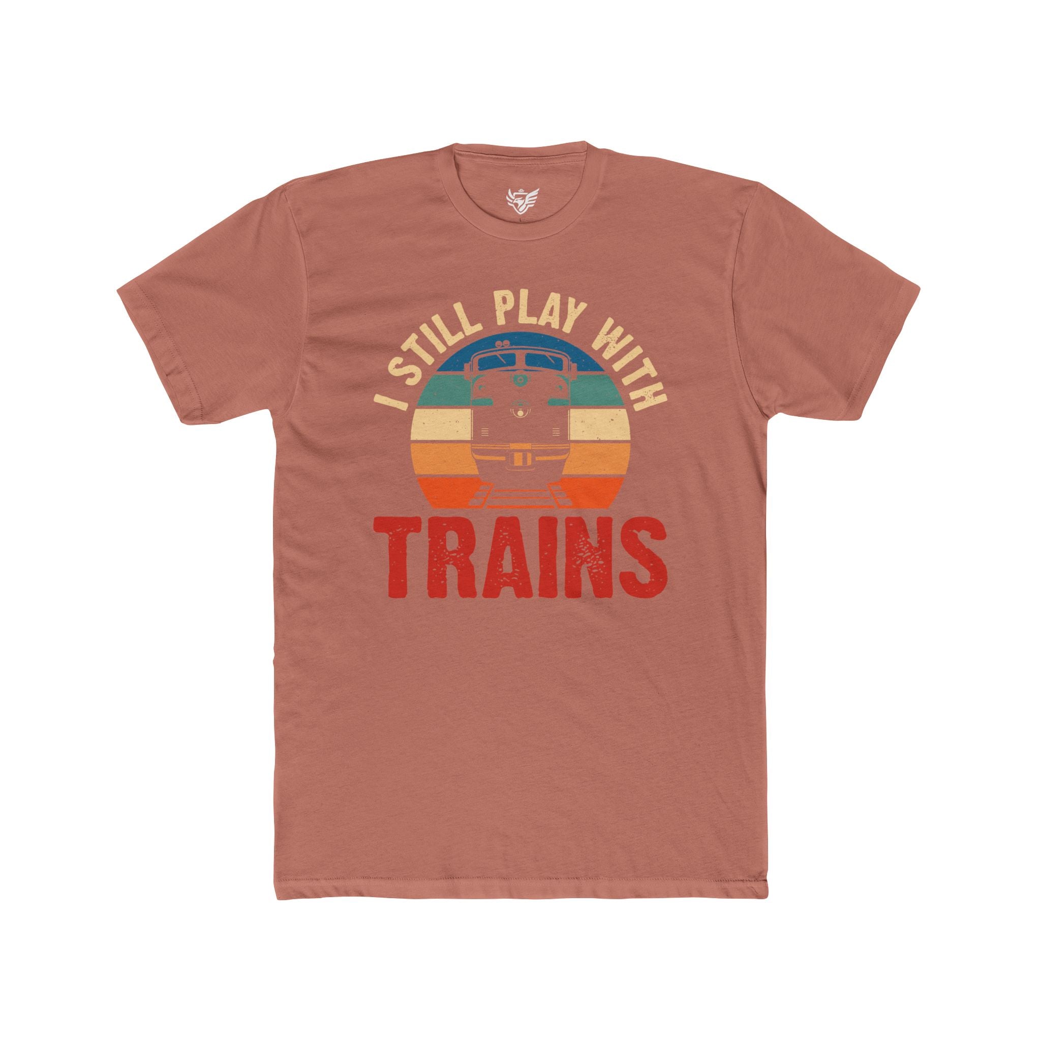 I Still Play With Trains Cotton Crew Tee