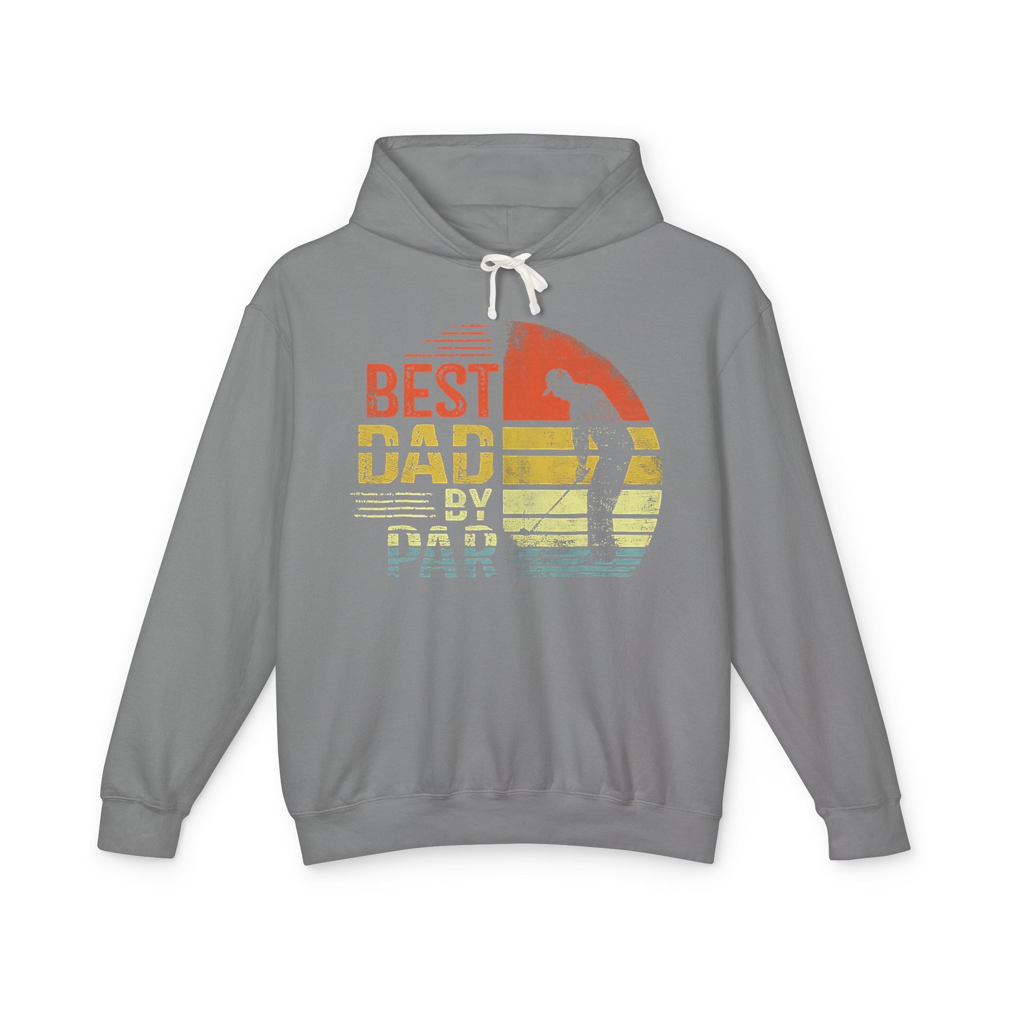 Best Dad By Par Lightweight Hooded Sweatshirt