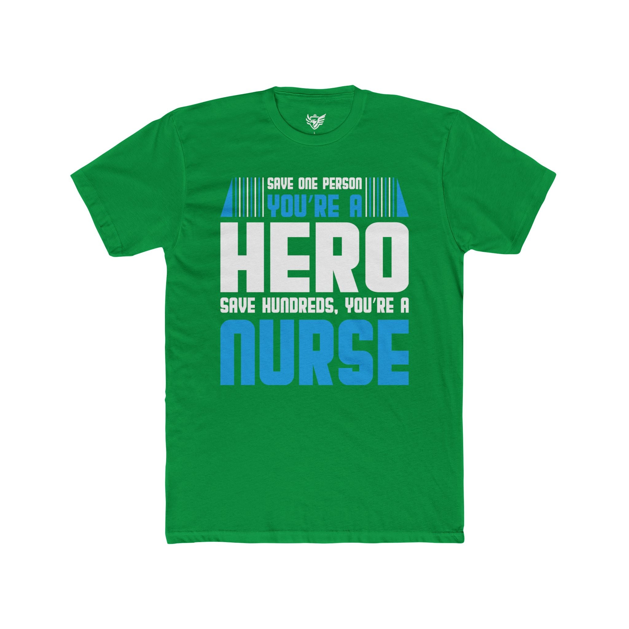 Nurses Are Heroes Cotton Crew Tee
