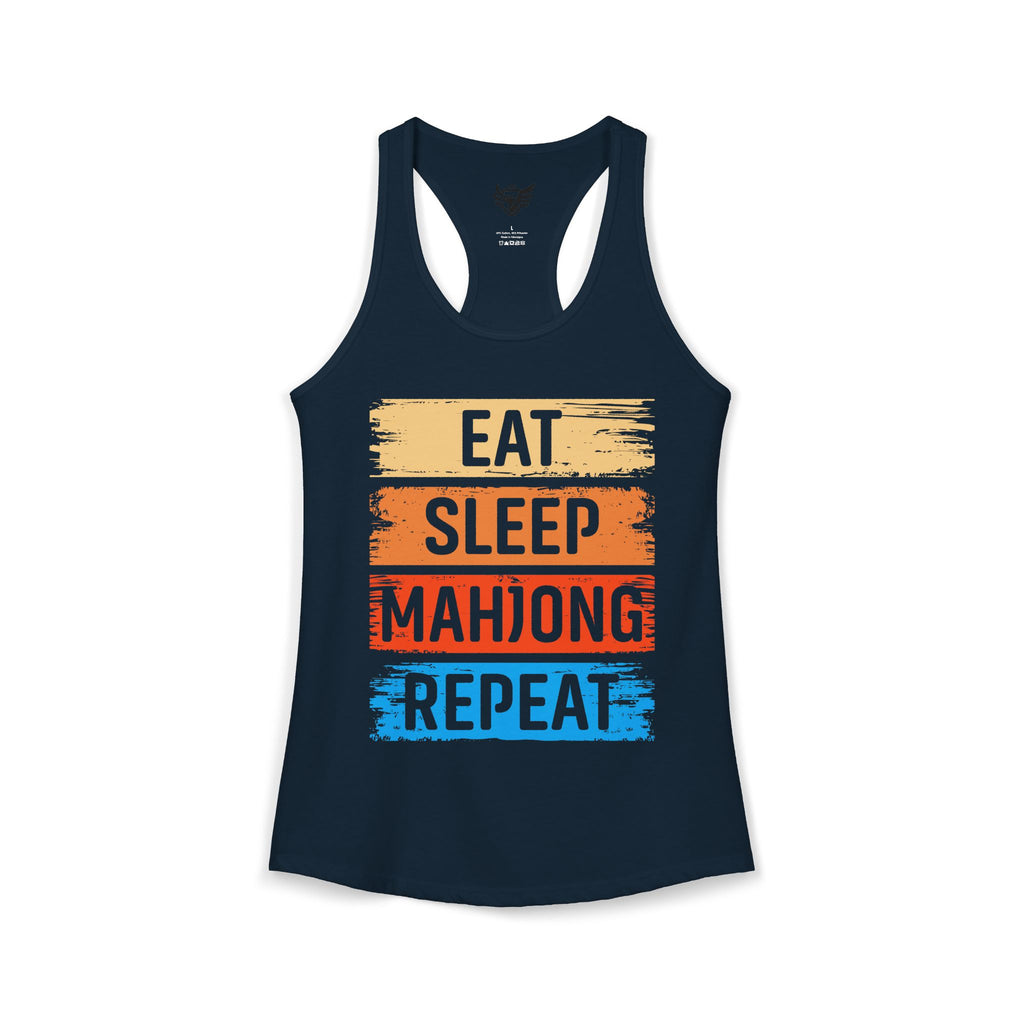 Eat Sleep Mahjong Repeat Ideal Racerback Tank