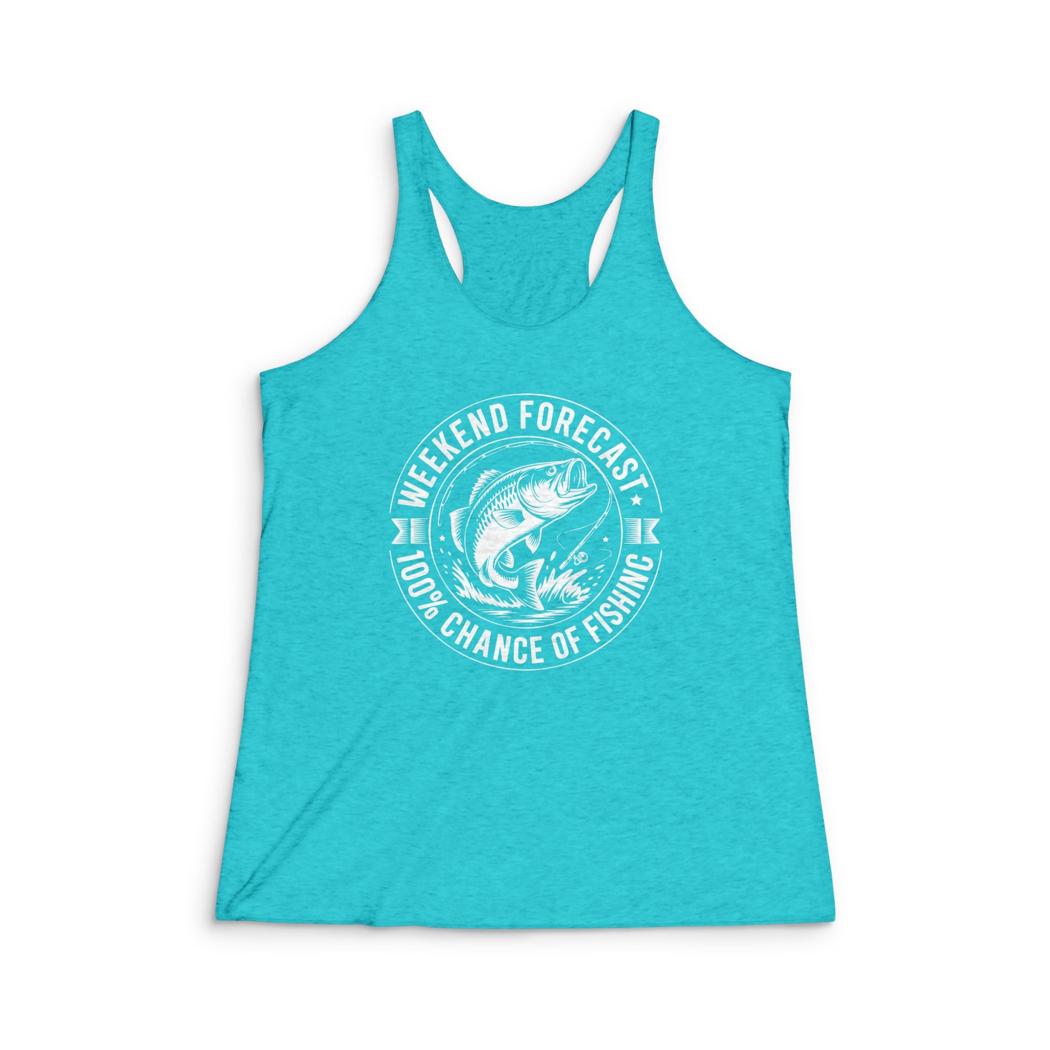 Weekend Forecast Tri-Blend Racerback Tank