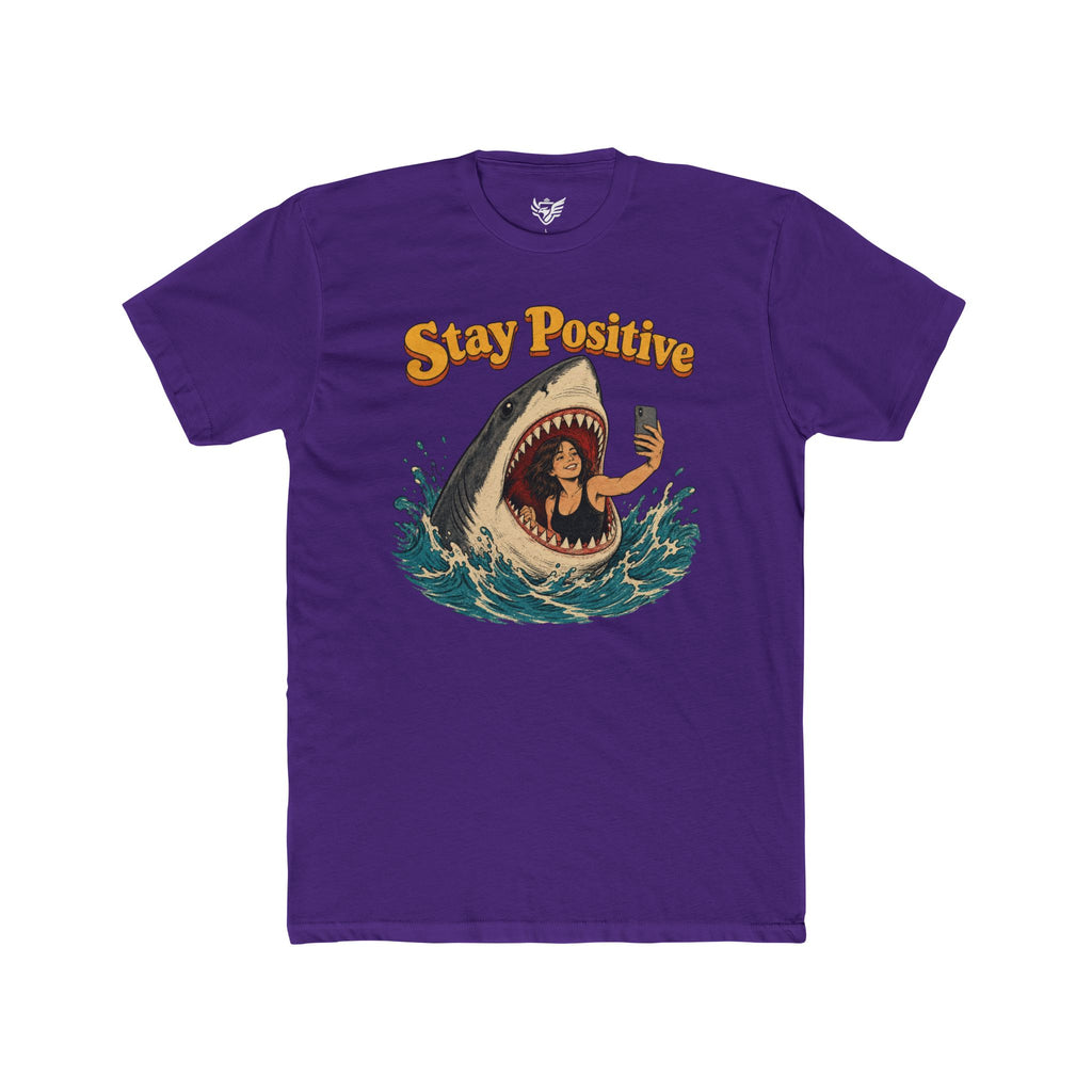 Stay Positive Cotton Crew Tee