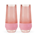 Champagne FREEZE Cooling Cups (set of 2)in Blush Tint