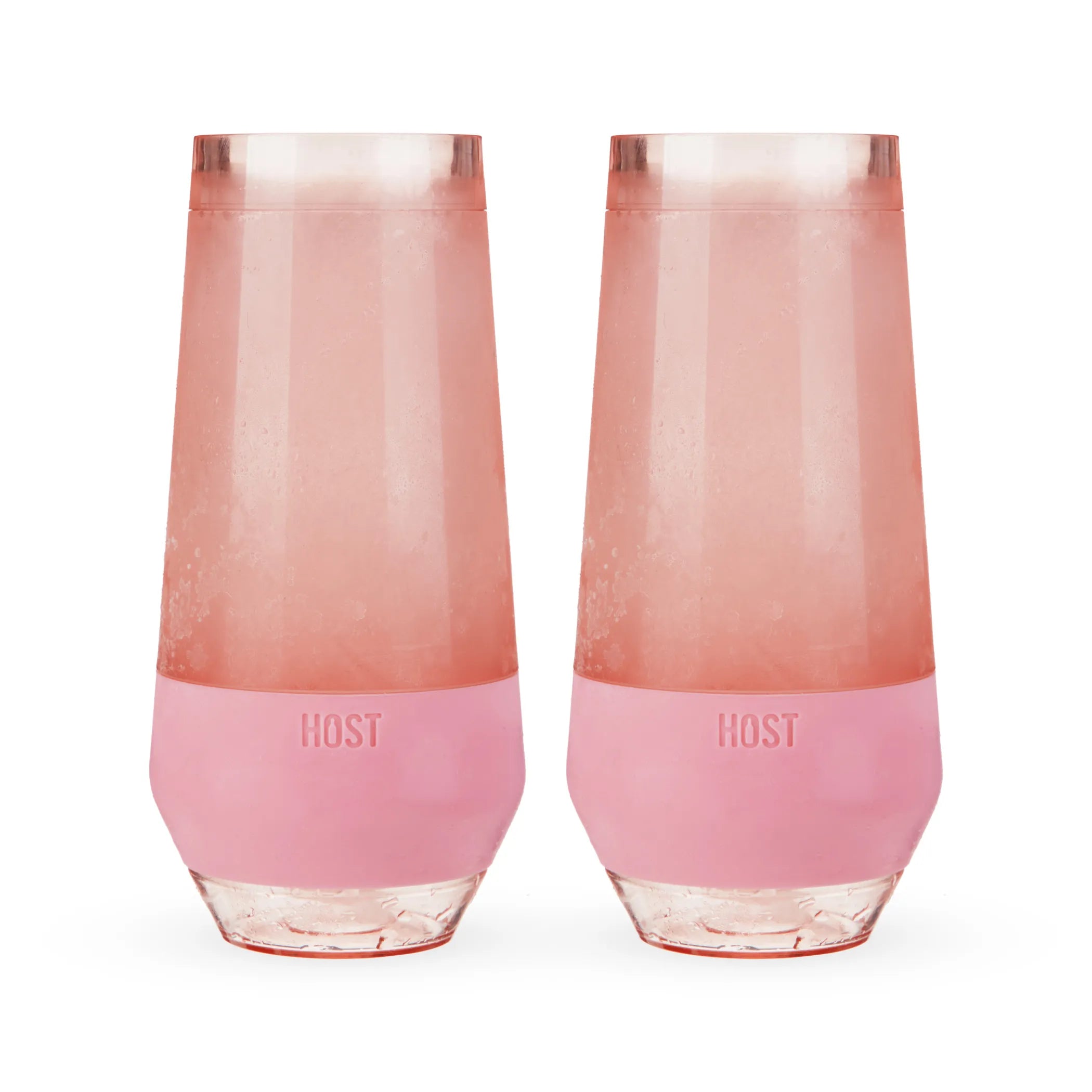 Champagne FREEZE Cooling Cups (set of 2)in Blush Tint