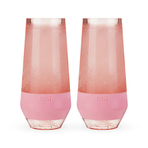 Champagne FREEZE Cooling Cups (set of 2)in Blush Tint