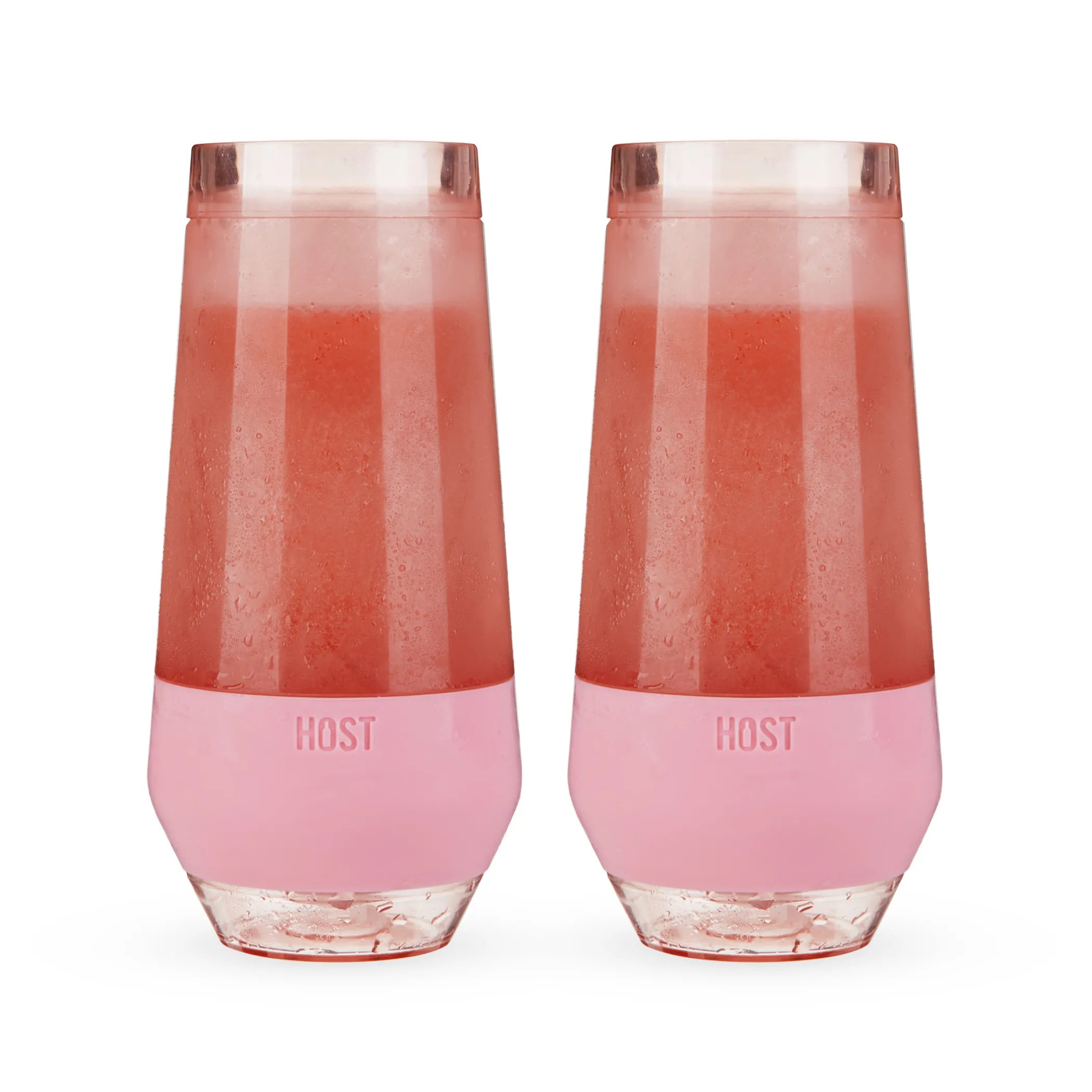 Champagne FREEZE Cooling Cups (set of 2)in Blush Tint