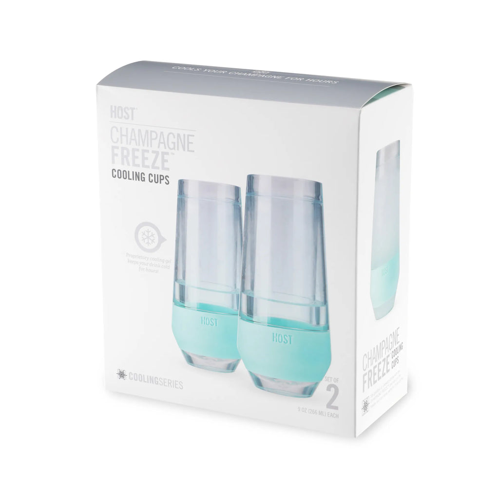 Champagne FREEZE in Seafoam Tint (set of 2)