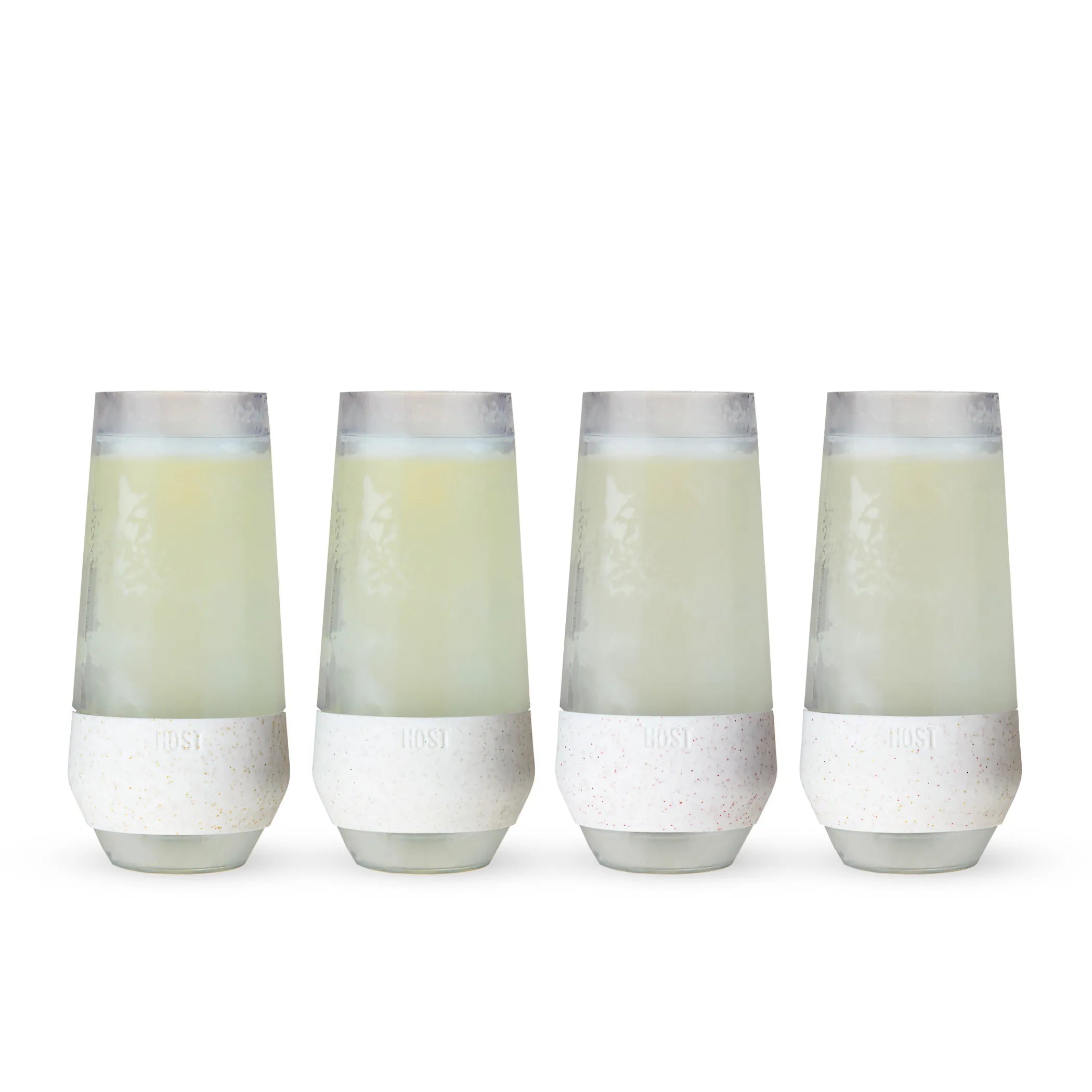 Champagne FREEZE Cooling Cups (set of 4) in Glitter Set