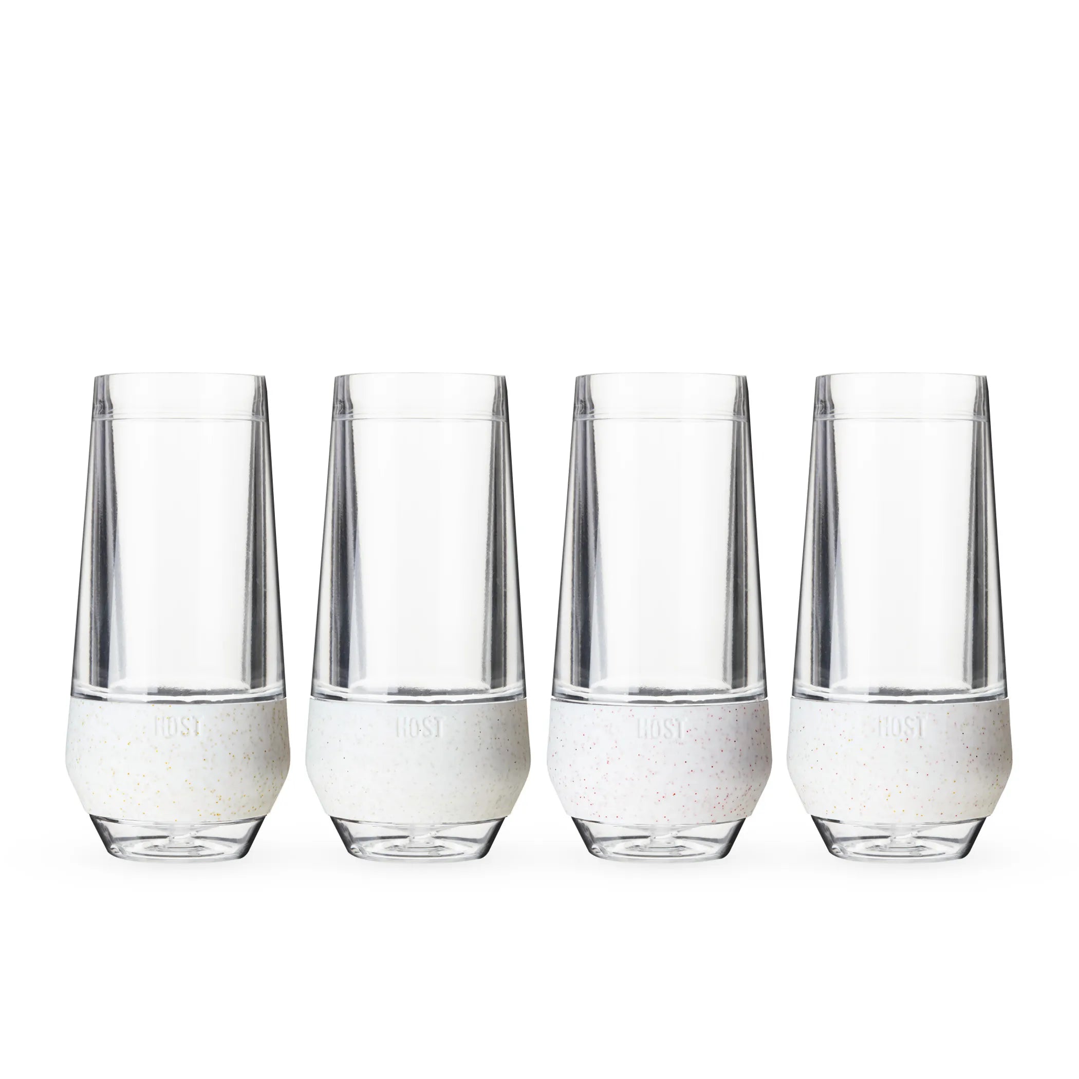 Champagne FREEZE Cooling Cups (set of 4) in Glitter Set