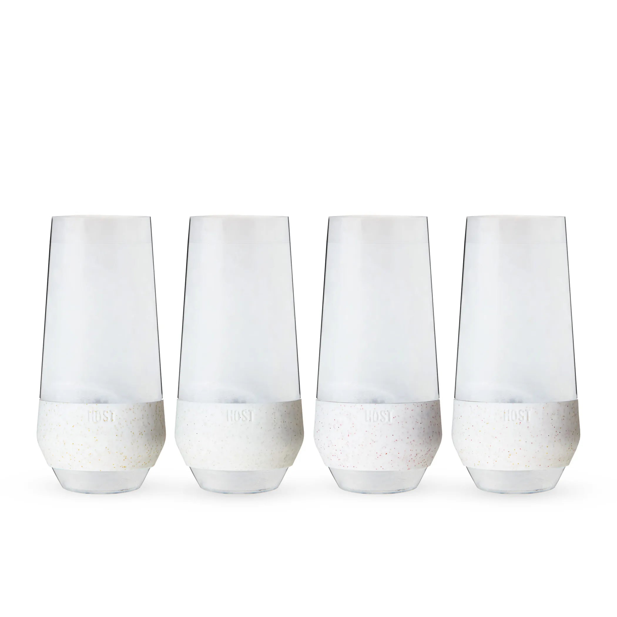 Champagne FREEZE Cooling Cups (set of 4) in Glitter Set