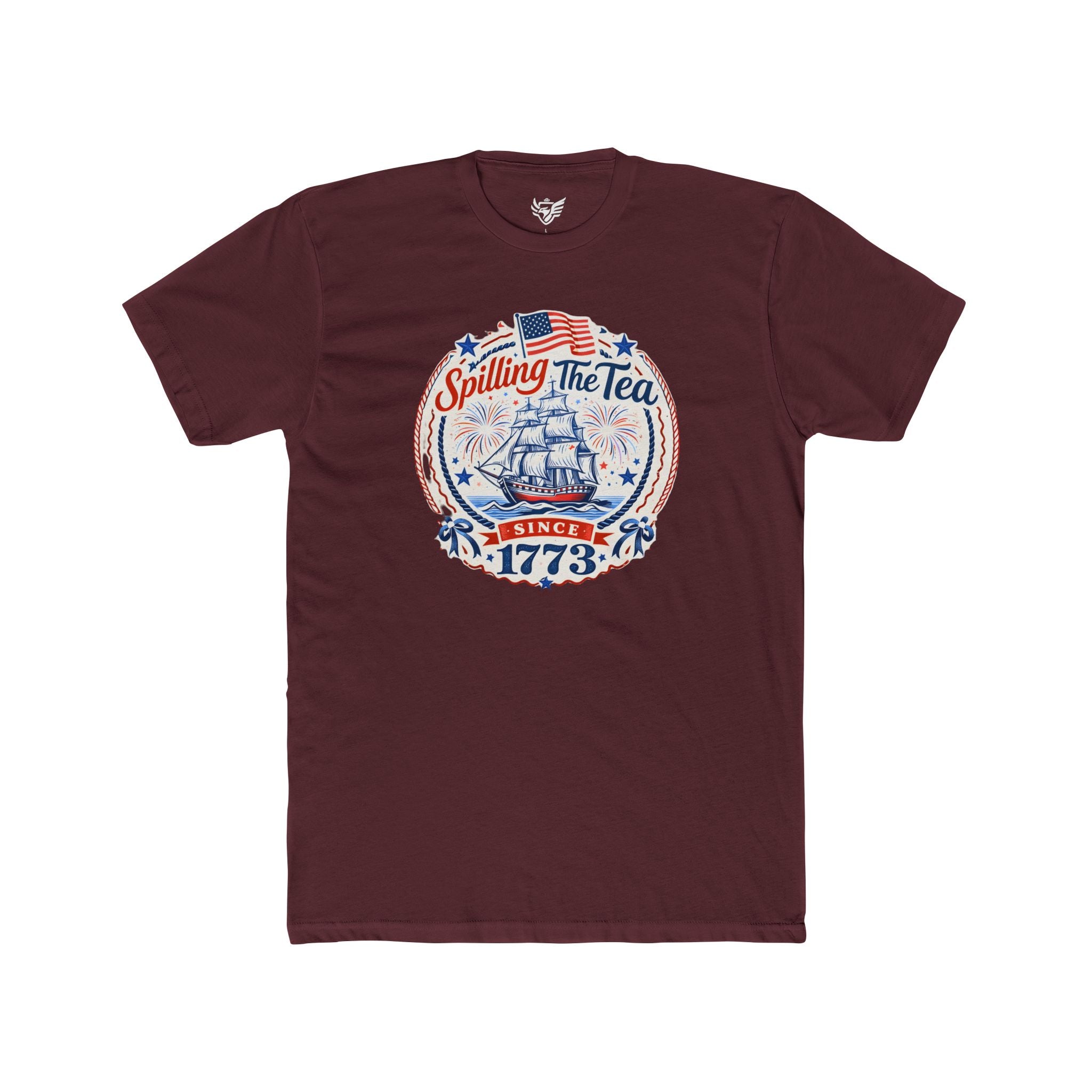 Spilling The Tea Cotton Crew Tee