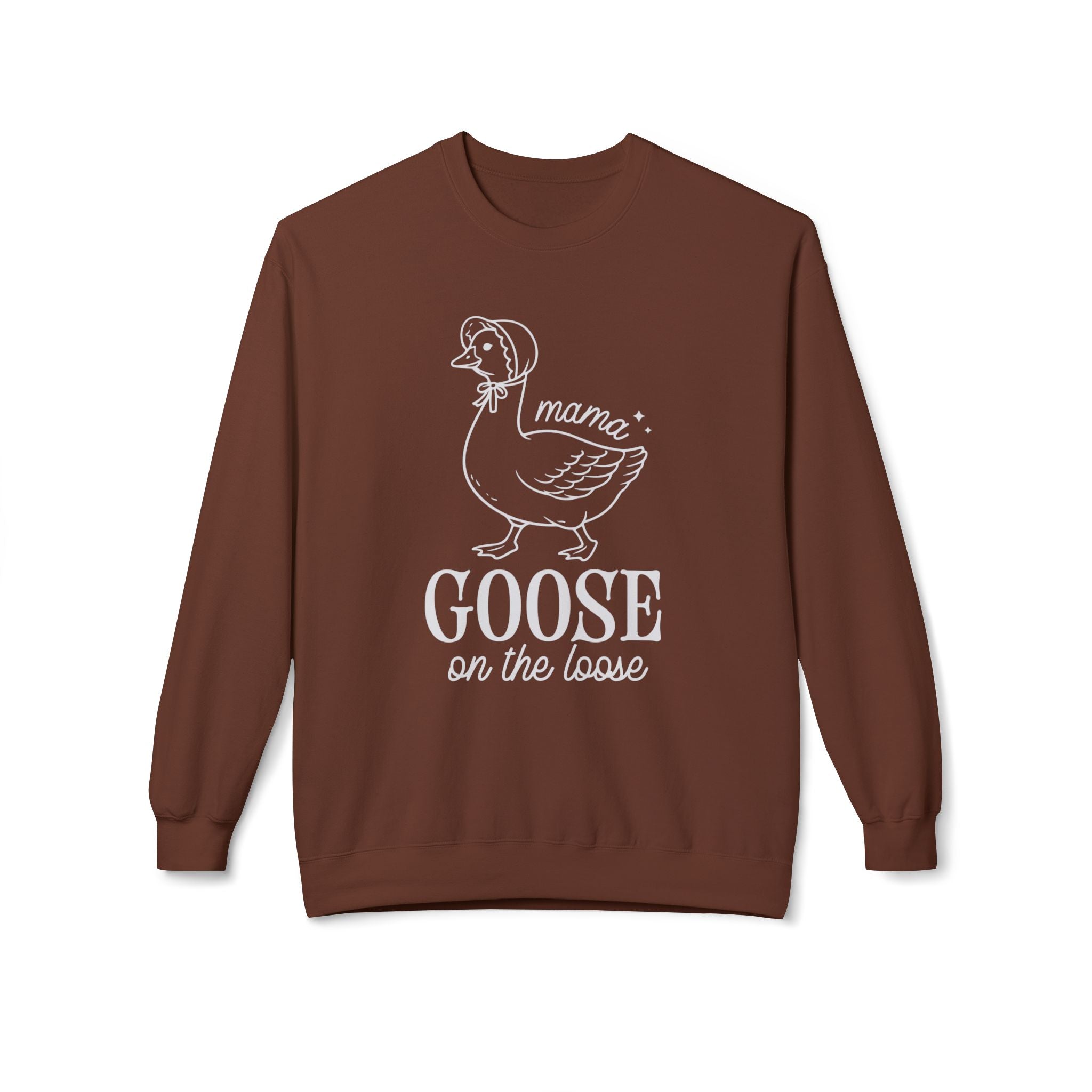 Mama Goose on the Loose Midweight Softstyle Fleece Crewneck Sweatshirt