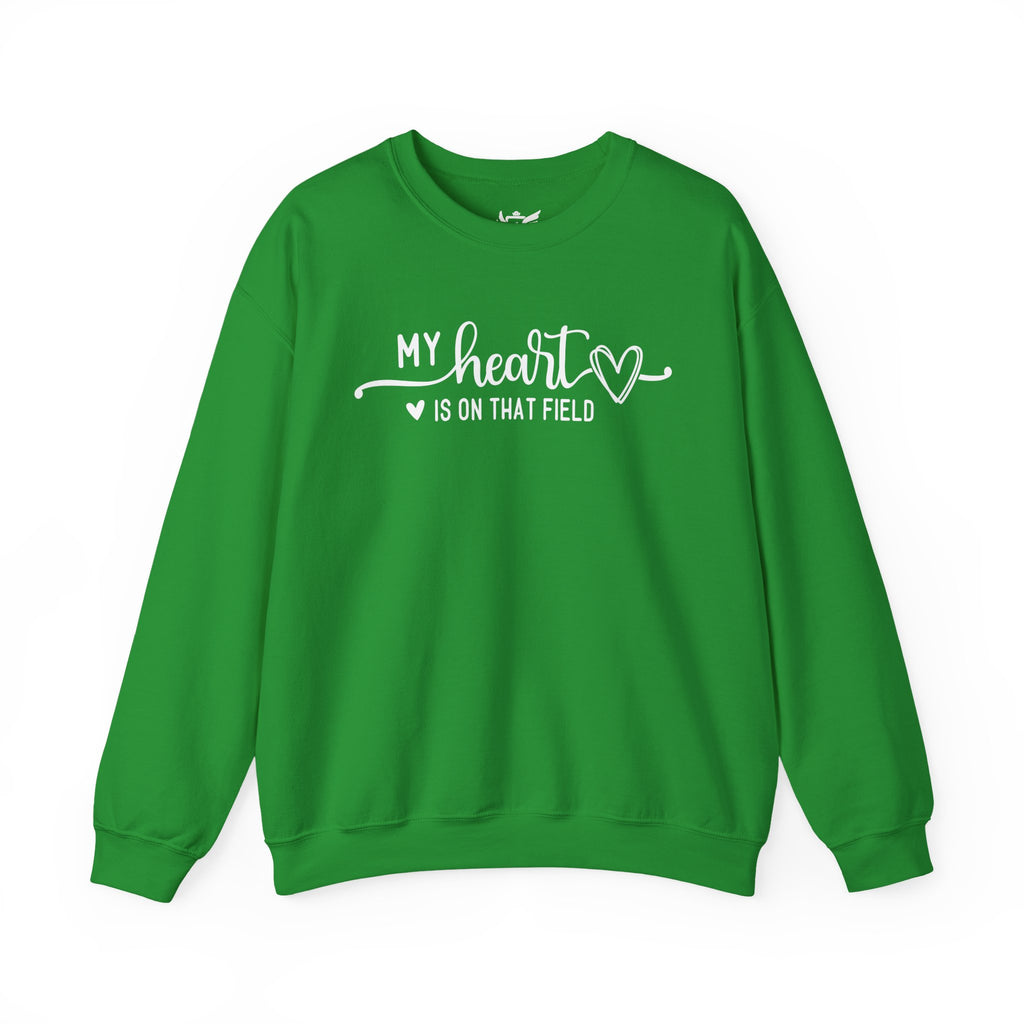 My Heart is on that Field Heavy Blend™ Crewneck Sweatshirt