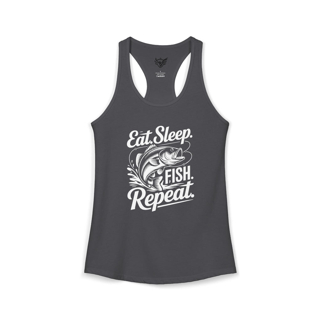 Eat Sleep Fish Repeat Ideal Racerback Tank