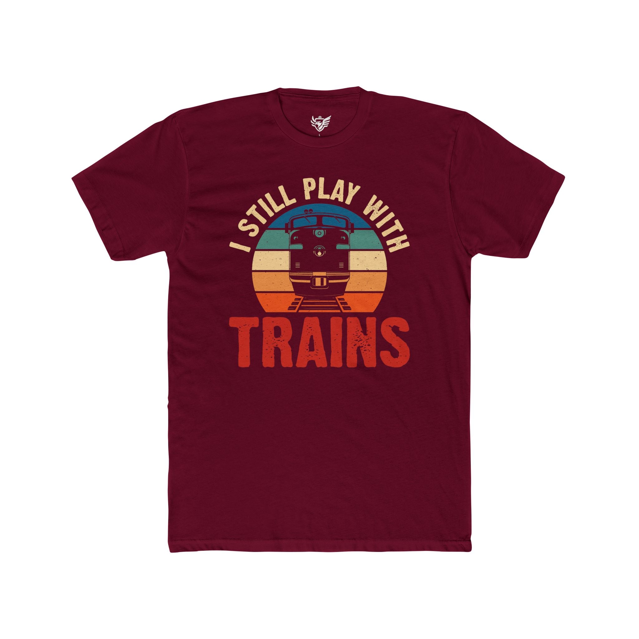 I Still Play With Trains Cotton Crew Tee