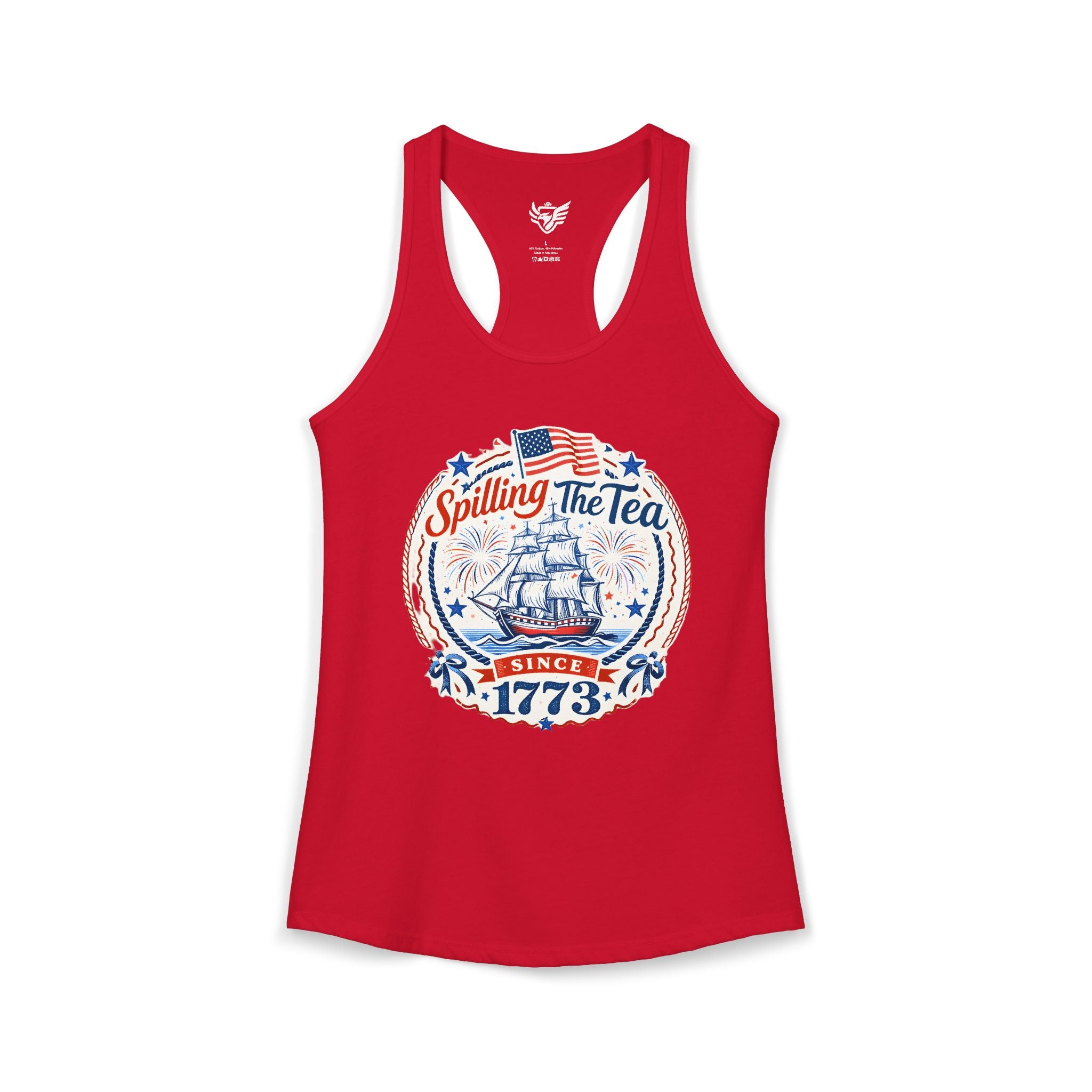 Spilling The Tea Ideal Racerback Tank