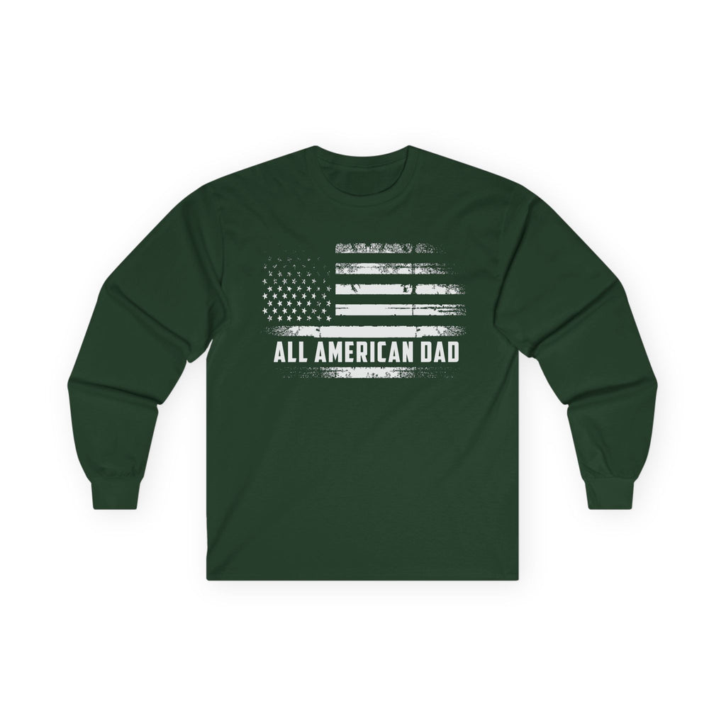 All American Dad Cotton Long Sleeve Tee