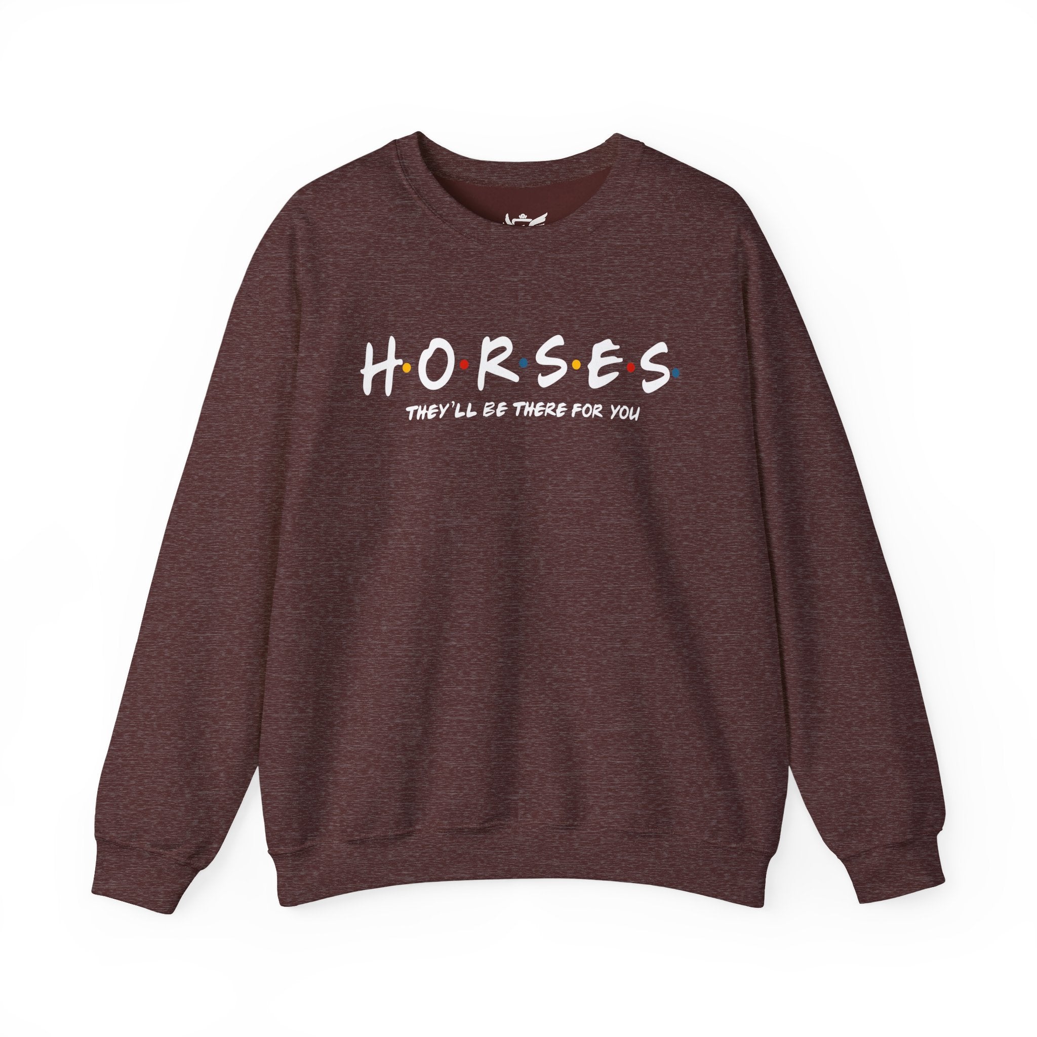Horses, Friends Theme Heavy Blend™ Crewneck Sweatshirt