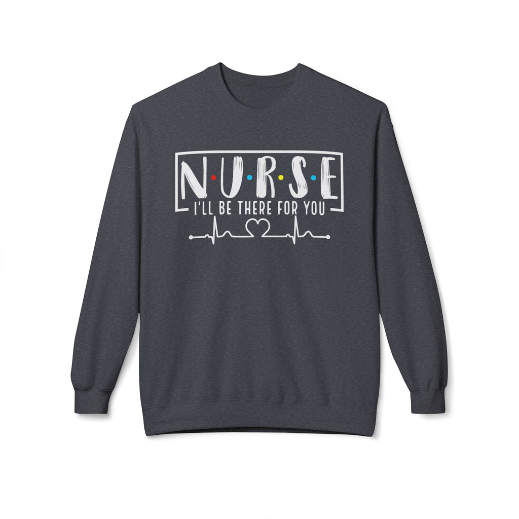 Friend's Theme Nurse Midweight Softstyle Fleece Crewneck Sweatshirt