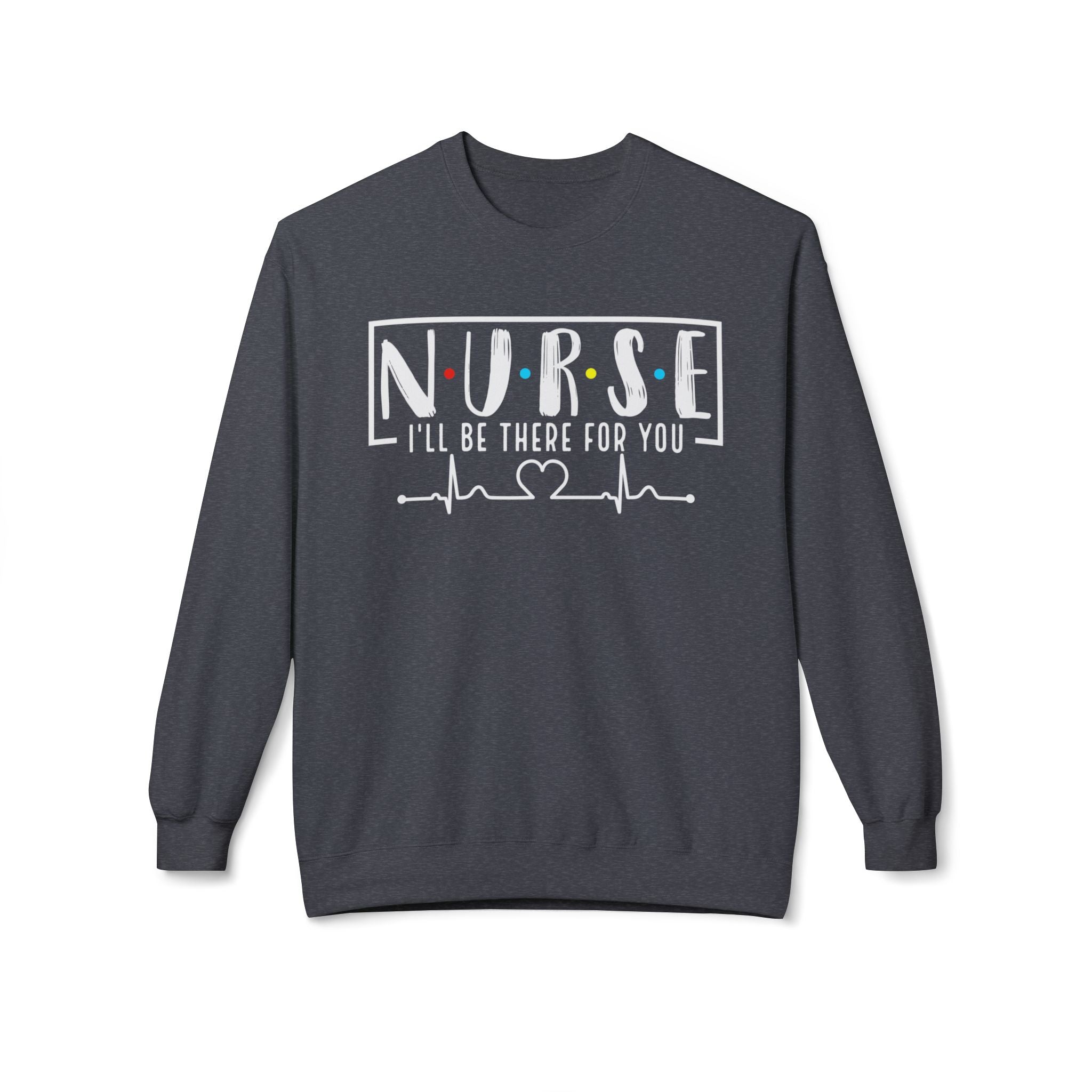 Friend's Theme Nurse Midweight Softstyle Fleece Crewneck Sweatshirt