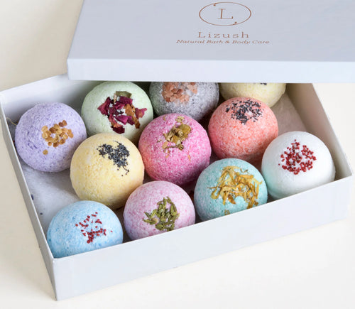 12 Bath Bombs Gift Box