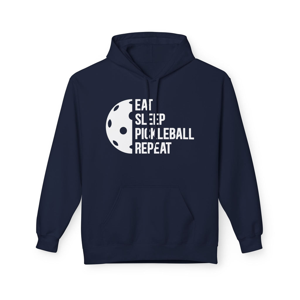 Eat Sleep Pickleball Repeat Midweight Softstyle Fleece Hoodie