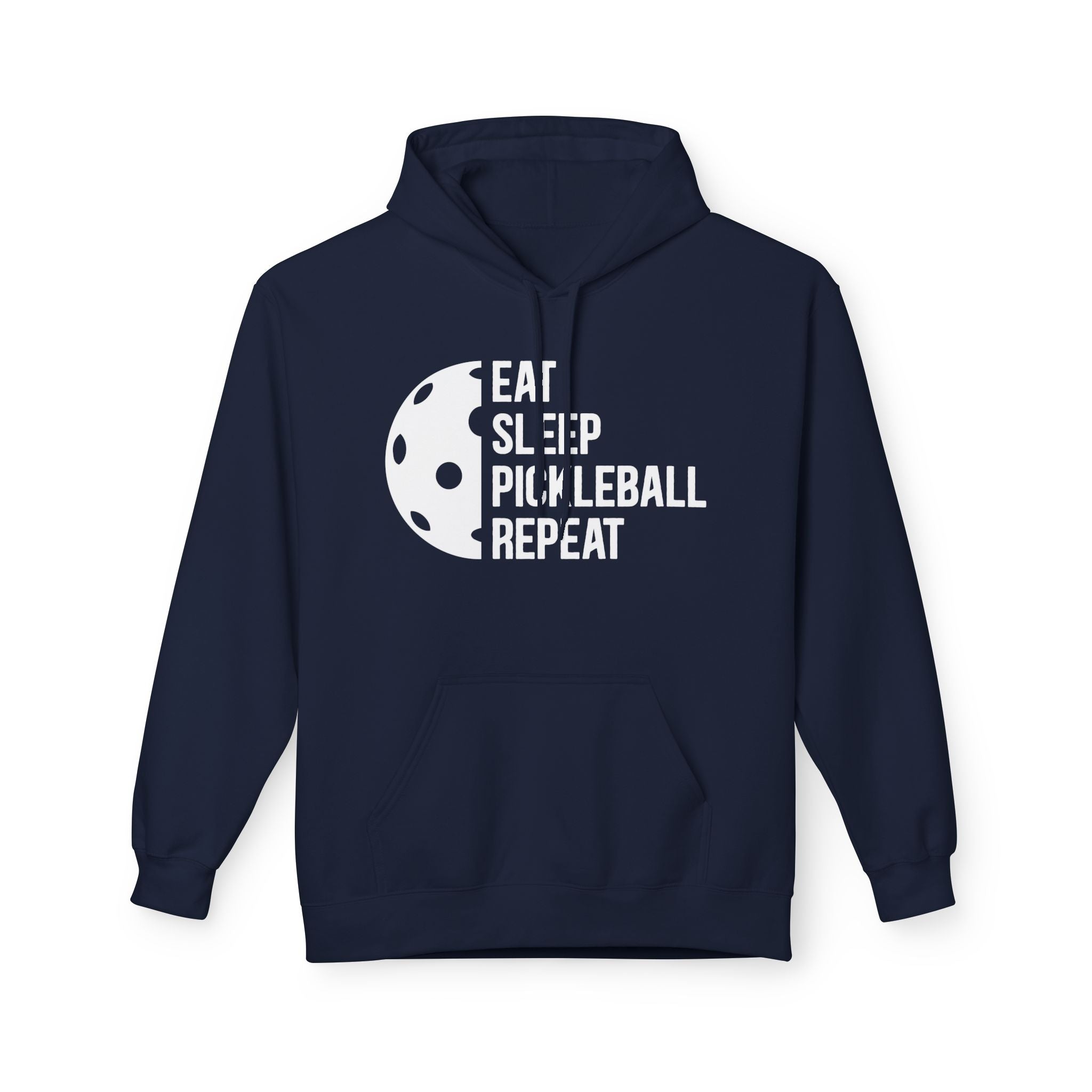 Eat Sleep Pickleball Repeat Midweight Softstyle Fleece Hoodie